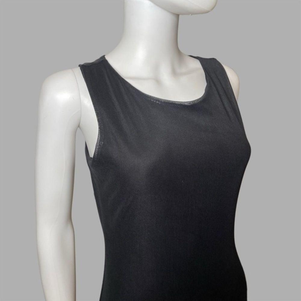 Velvet‎ Torch Black Asymmetrical Mesh Maxi Dress - Picture 6 of 7